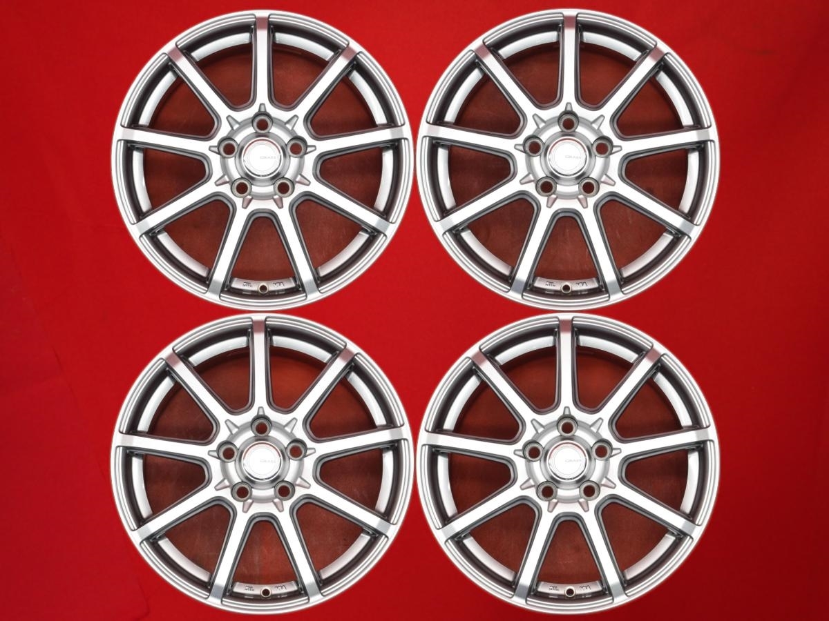 車 A【トヨタ用】アルミホイール4本セット GRASS SC 新品センター