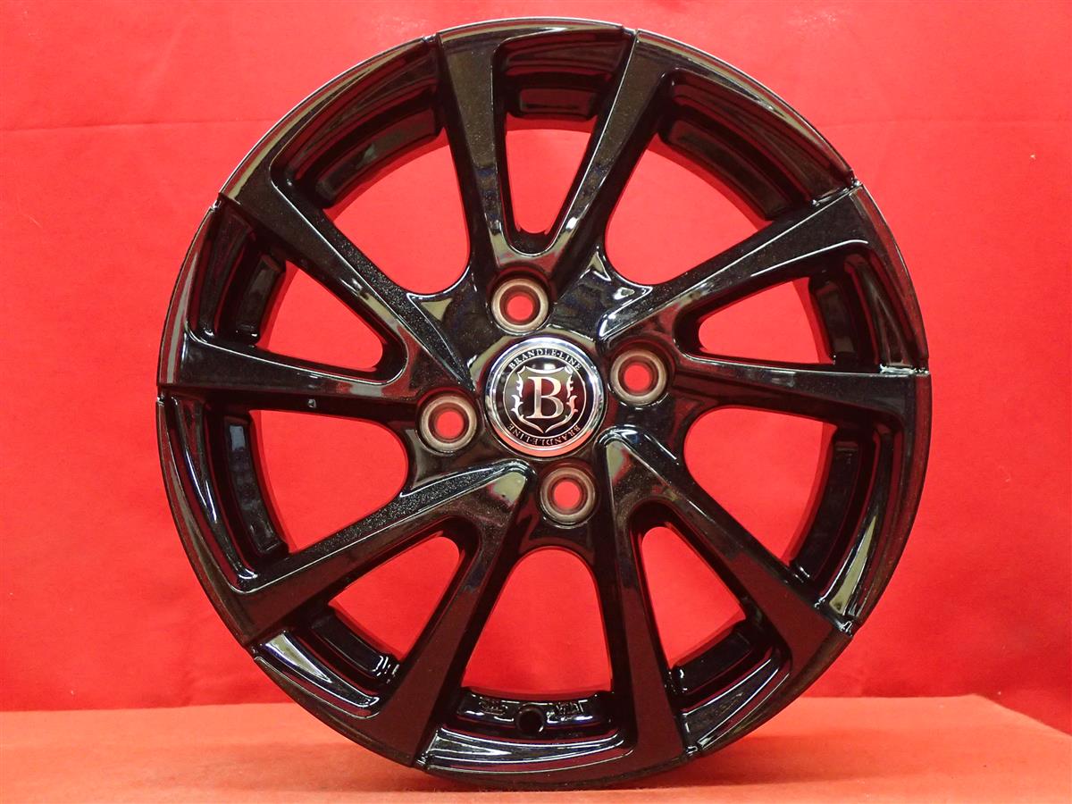 中古 社外 ブランドルライン ホイール アルミ 13インチ 5J 4穴 4本 100 