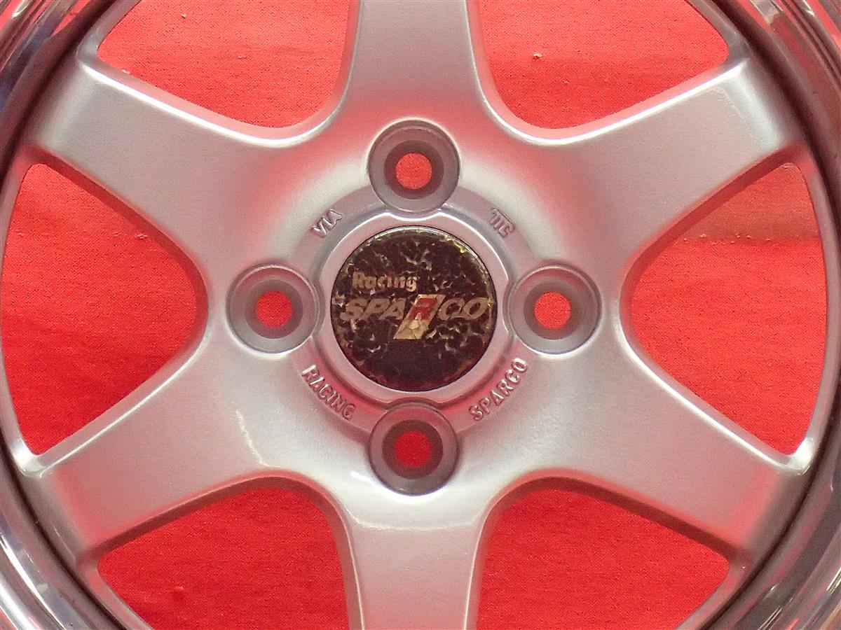 中古13インチアルミホイール レーシングスパルコ 4本セット 送料