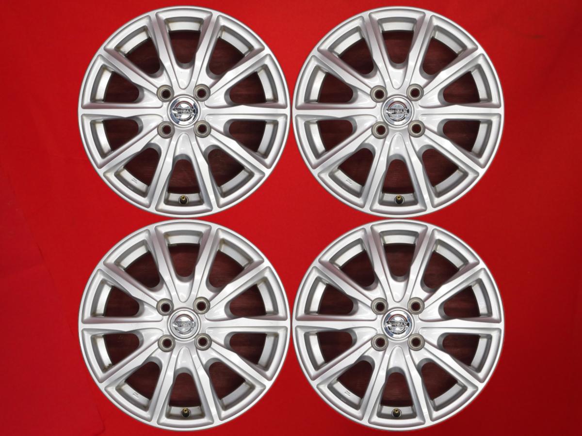 中古ホイール4本セット]ニッサン純正[17x7J+40/114.3/5J 