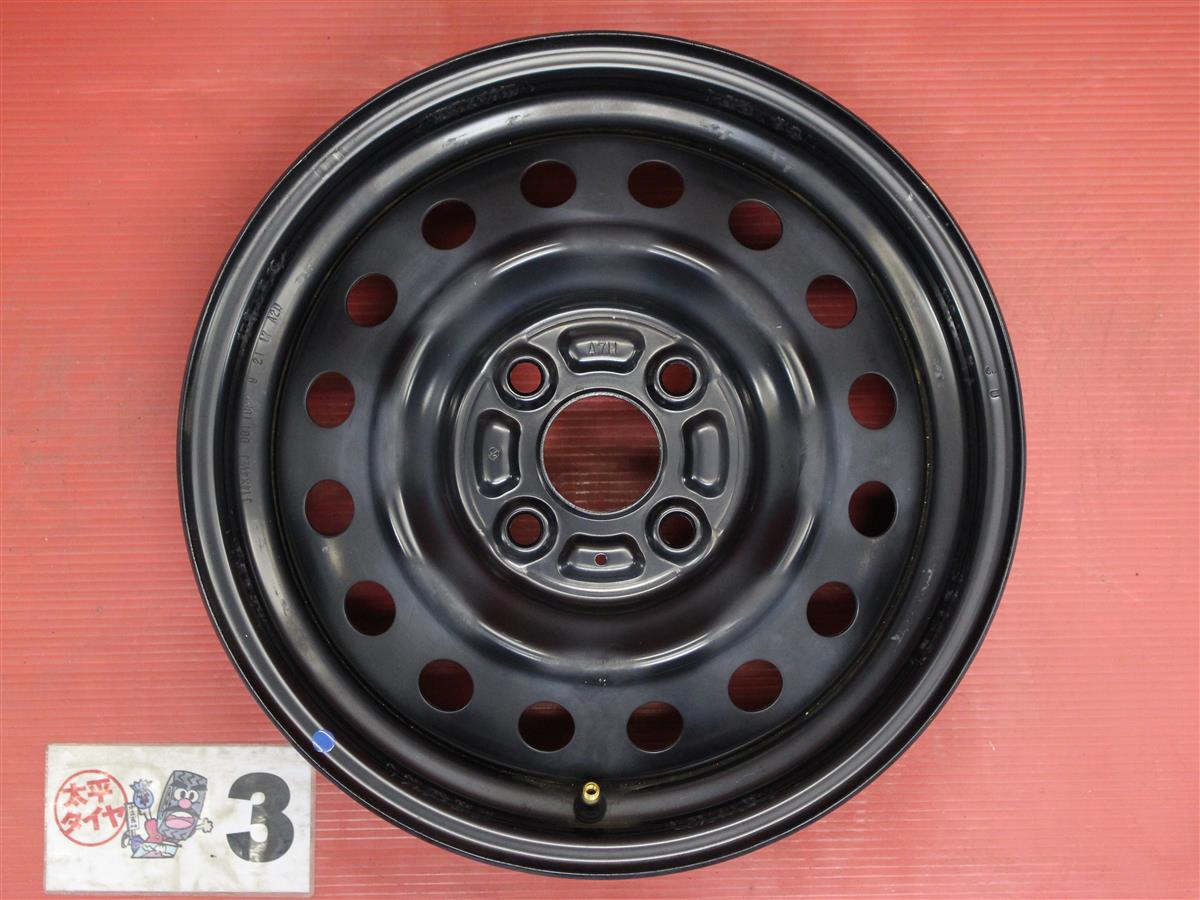 ②スペーシアベース MK33V 純正ホイール タイヤ スペーシア (MK32・34S)純正スチール(フルホイールキャップ付) | 中古