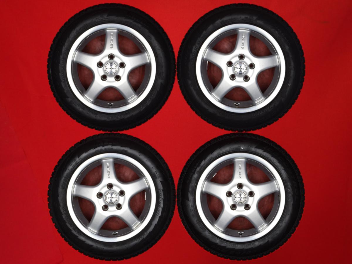 希少 BORBETアルミホイール、スタッドレス8分山 ベンツ専用設計品 