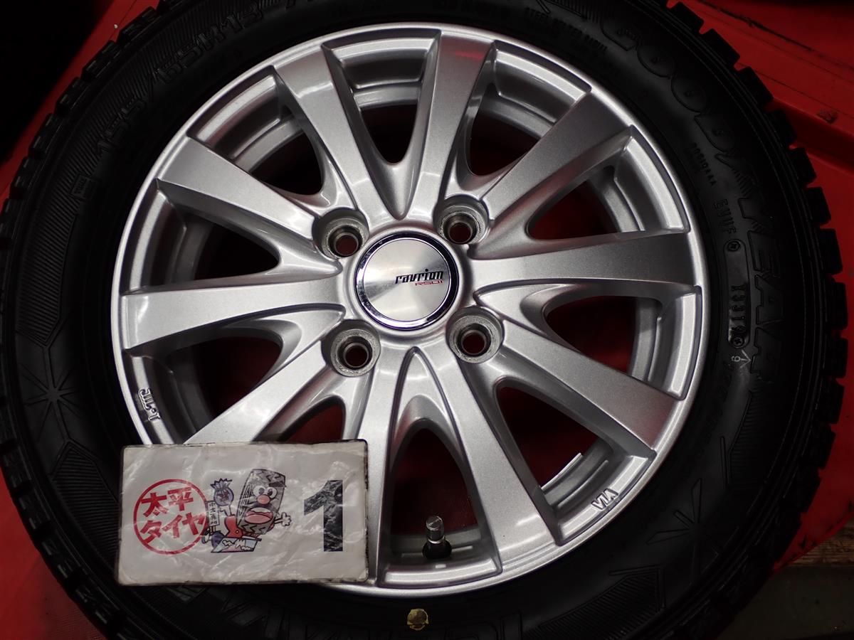 1/2 グッドイヤー スタッドレスタイヤ アイスナビ6 155/65R14 GOOD